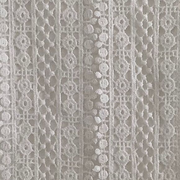 TALBOTS WHITE FULLY LINED COTTON 100% EYELET MIDI SLEEVELESS DRESS SIZE … - Picture 13 of 15